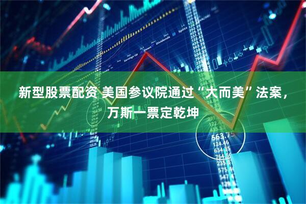 新型股票配资 美国参议院通过“大而美”法案，万斯一票定乾坤